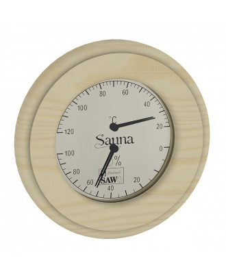 SAWO 温度計・湿度計 231-THP パイン