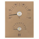 RENTO 温度計 - 湿度計、アルミニウム、シャンパン、635922 サウナ用品