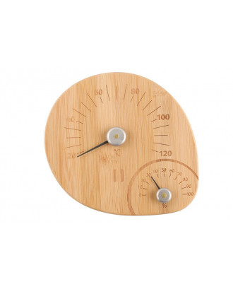 RENTO 温度計 - 湿度計、竹製、630607
