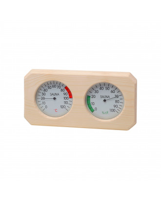 ソーフレックス温湿度計 V-T025 サウナの温度計と湿度計