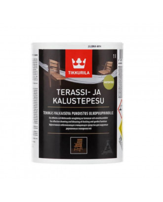 木製デッキの洗浄と強化剤 Tikkurila Terassi-Ja Kalustepesu、1000ml