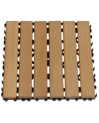 Sawo 木製フロアマットブロック、シダー