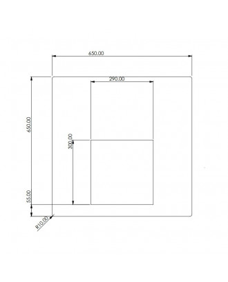 装飾サウナストーブスクリーン 65x65cm 薪サウナストーブ