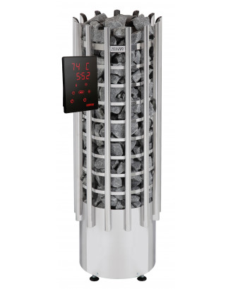 電気サウナヒーター Harvia Glow TRT70XE 6,8kW、コントロールユニット付き 電気サウナヒーター