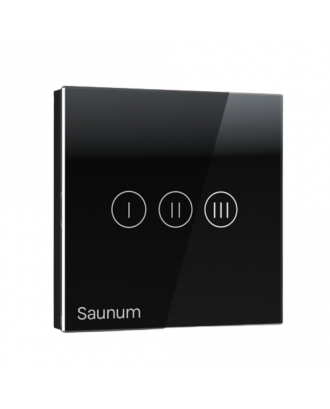 Saunum Base 室内空調制御装置用コントロールユニット、黒 サウナコントロールパネル