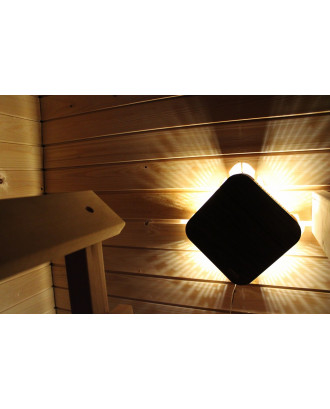 サウナ LED ライト Birra、四角形、ダーク サウナとハマムの照明