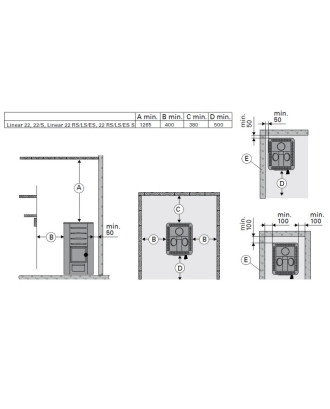 サウナ用薪ストーブ HARVIA LINEAR 22 BimSchV2 薪サウナストーブ