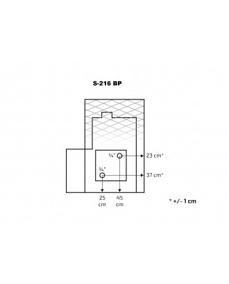 サウナヒーター SKAMET S-216BPGL 給湯器 - 右 薪サウナストーブ
