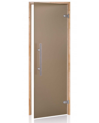 サウナドア アドプレミアムライト アルダー ブロンズマット 70x190cm サウナのドア