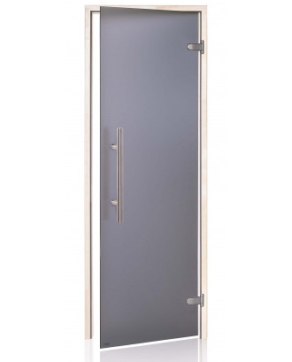 サウナドア アドプレミアムライト アスペン グレーマット 80x200cm サウナのドア