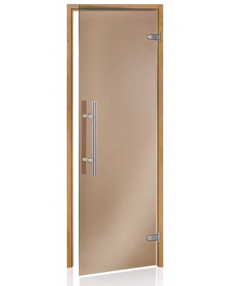 サウナドア アドプレミアムライト、サーモアスペン、ブロンズ 70x190cm サウナのドア